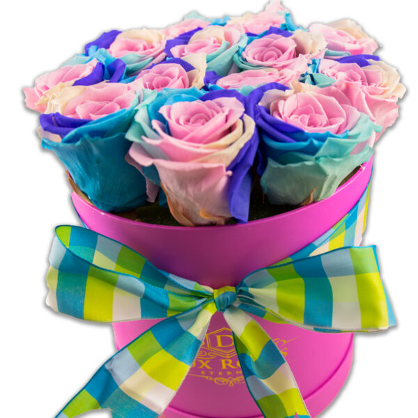 Medium Round Box Preserved Roses (Customizable) - Image 9