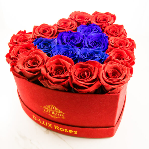Heart Shaped Box Preserved Roses (Customizable) - Image 3