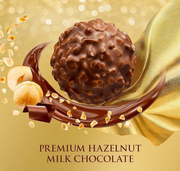 Ferrero Rocher, 24 Count -Premium Milk Chocolate Hazelnut - Image 2
