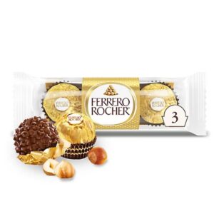 Ferrero Rocher, 3 Count -Premium Milk Chocolate Hazelnut