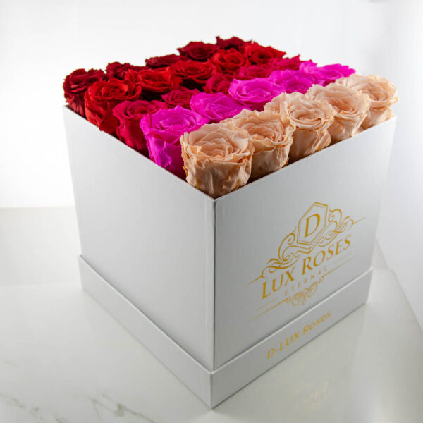Large Cube Preserved Roses (Customizable) - Image 7