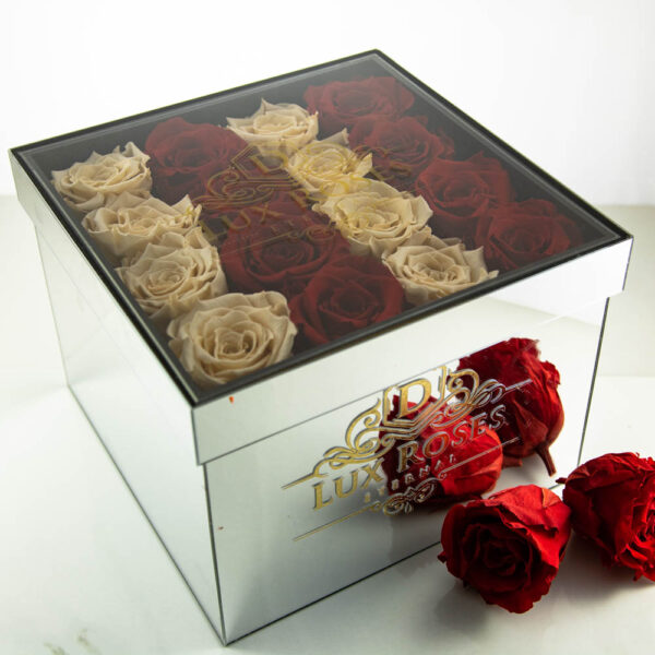 Mirror Box Medium Cube Preserved Roses  (Customizable) - Image 7