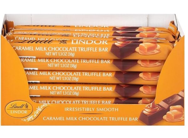 Lindt LINDOR Caramel Chocolate Truffle Bar - Image 2